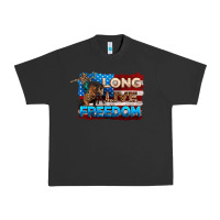 Pigment Black Long live freedom 4th of july Urban Heavy Tee - Neo Western