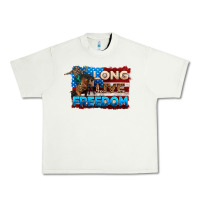 Pistachio Long live freedom 4th of july Urban Heavy Tee - Neo Western