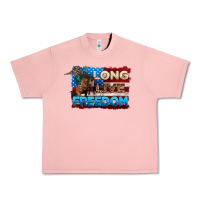 Salmon Long live freedom 4th of july Urban Heavy Tee - Neo Western