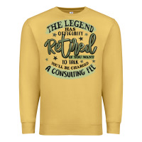 Antique Gold the legend has officially retired Premium Sweatshirt - MaliasSmallBusiness