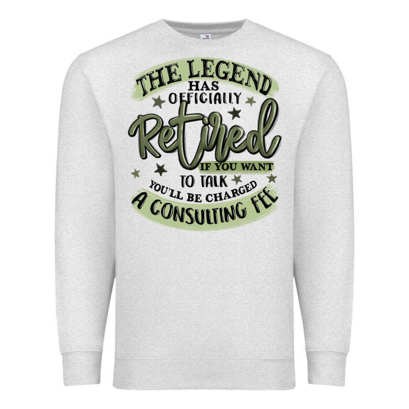The Legend Has Officially Retired Premium Sweatshirt by MaliasSmallBusiness | Teevron