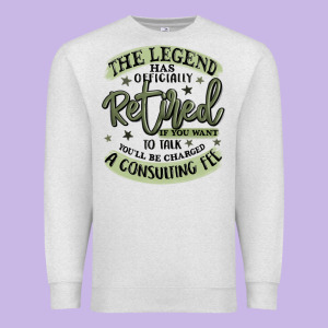The Legend Has Officially Retired Premium Sweatshirt Designed By Maliassmallbusiness