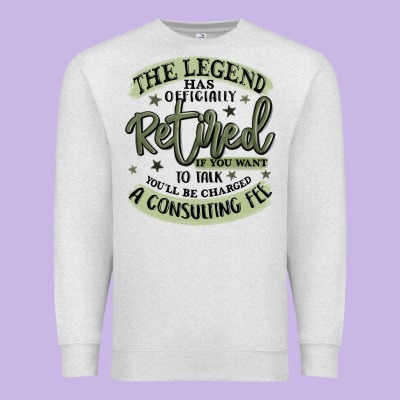 The Legend Has Officially Retired Premium Sweatshirt Designed By Maliassmallbusiness