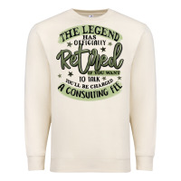 Sandshell the legend has officially retired Premium Sweatshirt - MaliasSmallBusiness
