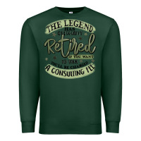 Sports Green the legend has officially retired Premium Sweatshirt - MaliasSmallBusiness