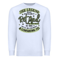 White the legend has officially retired Premium Sweatshirt - MaliasSmallBusiness