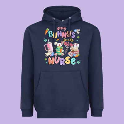 Every Favorite Bunnys Nurse Heavyweight Hoodie Designed By Maliassmallbusiness