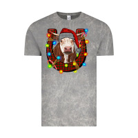 Cloud Rock christmas horseshoe with hereford cow Vintage Tee - RanaPortraitStore