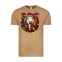 Vintage Camel christmas horseshoe with hereford cow Vintage Tee - RanaPortraitStore