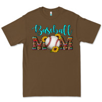 Cacao western leopard serape wooden sunflowers  turquoise glitter mom baseba Premium Tee - Artiststas