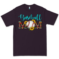 Plum western leopard serape wooden sunflowers  turquoise glitter mom baseba Premium Tee - Artiststas