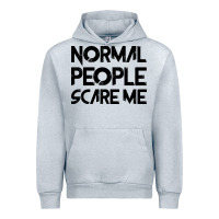 Heather Grey Normal People Scare Me Urban Hoodie - Bettercallsaul