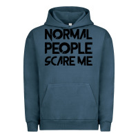 Pigment Midnight Navy Normal People Scare Me Urban Hoodie - Bettercallsaul