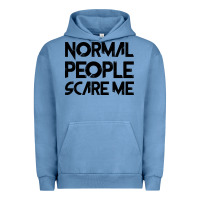 Pigment Pebble Blue Normal People Scare Me Urban Hoodie - Bettercallsaul
