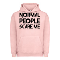 Pigment Salmon Normal People Scare Me Urban Hoodie - Bettercallsaul