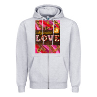 Heather Grey all you need is love Zipper Hoodie - AdoDesignShop