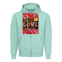 Seafoam all you need is love Zipper Hoodie - AdoDesignShop