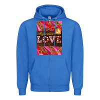 True Royal all you need is love Zipper Hoodie - AdoDesignShop