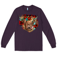 Plum christmas cow gemstone Long Sleeve Tee - JahusDesignShop