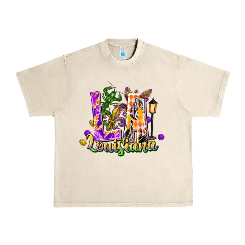 Louisiana La Mardi Gras Urban Heavy Tee by FaDigitalArtStudio | Teevron