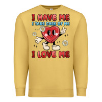 Antique Gold i have me i take care of me i love me Premium Sweatshirt - MaliasSmallBusiness
