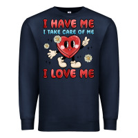 Navy i have me i take care of me i love me Premium Sweatshirt - MaliasSmallBusiness
