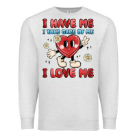 Oatmeal Heather i have me i take care of me i love me Premium Sweatshirt - MaliasSmallBusiness