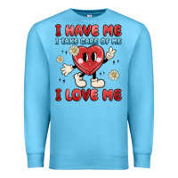 Ocean Blue i have me i take care of me i love me Premium Sweatshirt - MaliasSmallBusiness