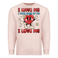 Pale Pink i have me i take care of me i love me Premium Sweatshirt - MaliasSmallBusiness