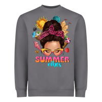 Storm summer vibes messy bun tbw Heavyweight Sweatshirt - texasbilliewilder