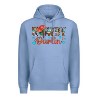 Colony Blue Western Howdy Darlin Premium Hoodie - BundleAndBundleShop