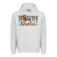 Dove Grey Western Howdy Darlin Premium Hoodie - BundleAndBundleShop