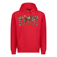 Red Western Howdy Darlin Premium Hoodie - BundleAndBundleShop