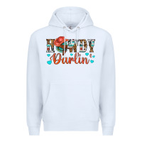 White Western Howdy Darlin Premium Hoodie - BundleAndBundleShop