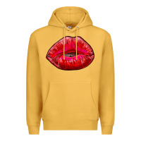 Mustard kiss Premium Hoodie - AdoDesignShop