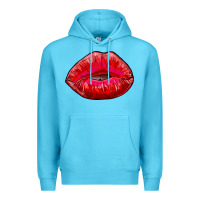 Ocean Blue kiss Premium Hoodie - AdoDesignShop