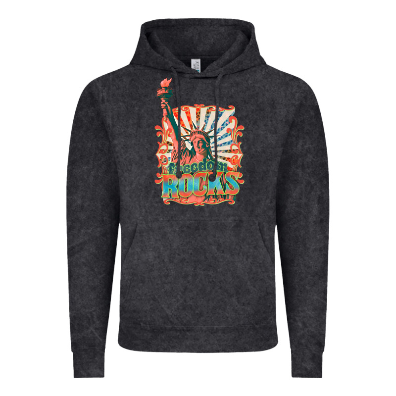 Retro Freedom Rocks Billie Wilder Vintage Hoodie by texasbilliewilder | Teevron