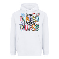 White every bunny's favorite nurse Heavyweight Hoodie - MaliasSmallBusiness