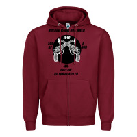 Burgundy Guns - When guns are outlawed I'll be outlaw Zipper Hoodie - Bettercallsaul