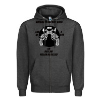 Charcoal Heather Guns - When guns are outlawed I'll be outlaw Zipper Hoodie - Bettercallsaul