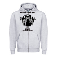 Heather Grey Guns - When guns are outlawed I'll be outlaw Zipper Hoodie - Bettercallsaul