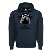 Navy Guns - When guns are outlawed I'll be outlaw Zipper Hoodie - Bettercallsaul
