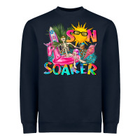 Navy sun soaker Heavyweight Sweatshirt - texasbilliewilder