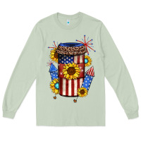 Matcha 4th of july coffee cup Long Sleeve Tee - JahusDesignShop