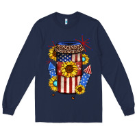 Navy 4th of july coffee cup Long Sleeve Tee - JahusDesignShop