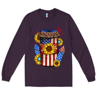 Plum 4th of july coffee cup Long Sleeve Tee - JahusDesignShop