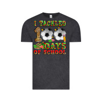 Vintage Black i tackled 100 days of school soccer Vintage Tee - Zillion Design Studio