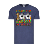 Vintage Denim i tackled 100 days of school soccer Vintage Tee - Zillion Design Studio