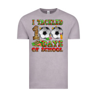 I Tackled 100 Days Of School Soccer Vintage Tee | Teevron
