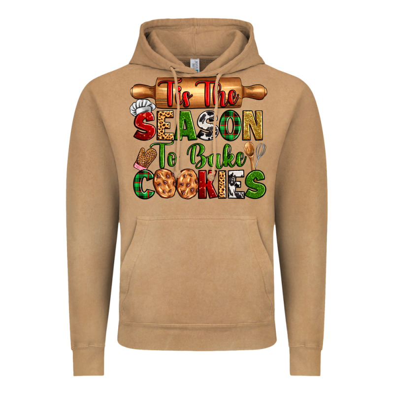 Tis The Season To Bake Cookies Vintage Hoodie by Zillion Design Studio | Teevron